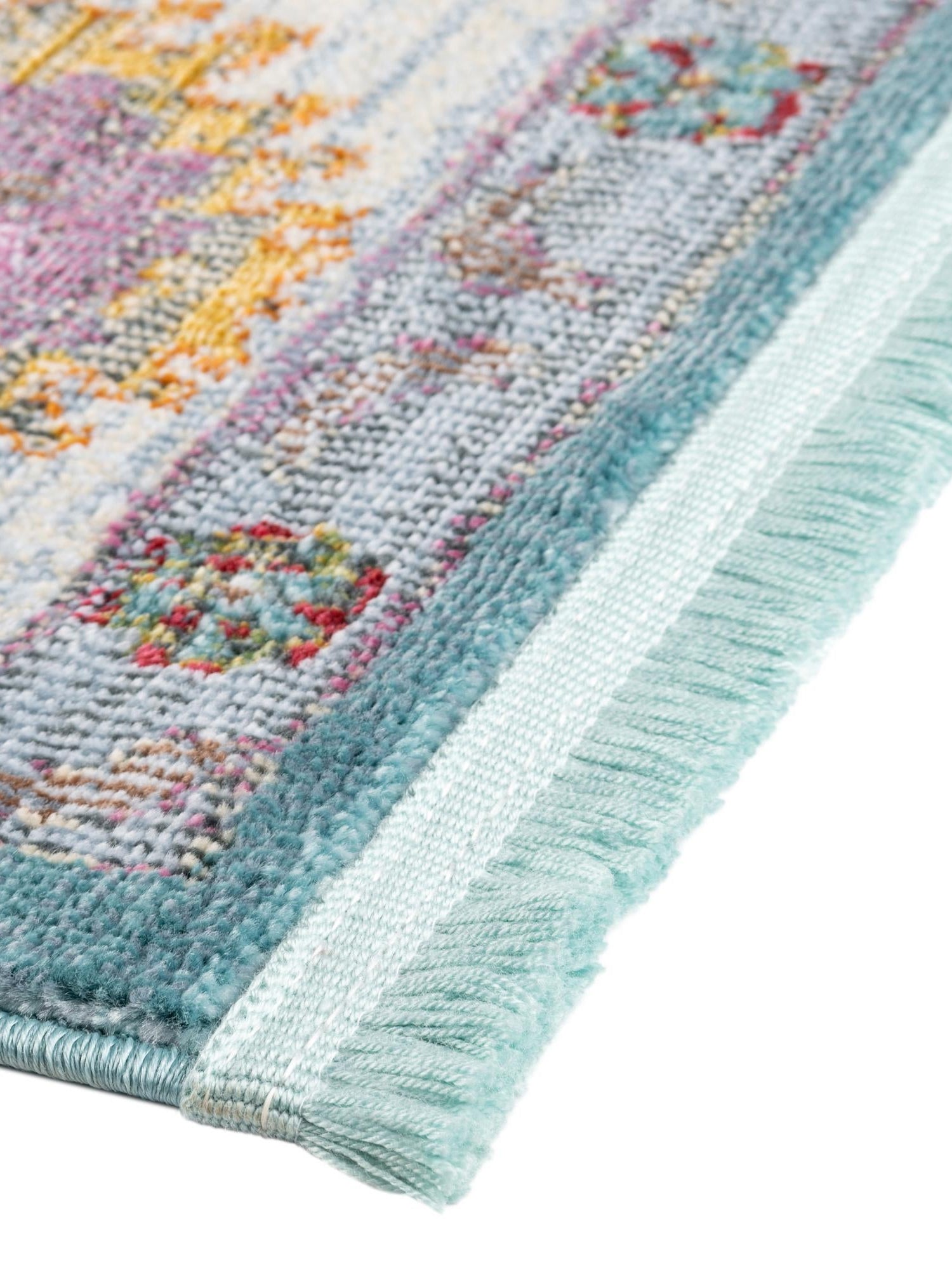 Aqua and Blue 9' x 12' Paragon Rectangle Area Rug 100% Polypropylene Colorful Vivid Boho Style Modern Carpet for Unique Interiors for Sale at Rug Engine