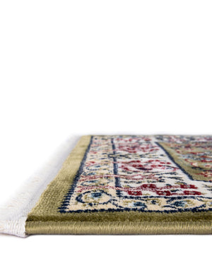 Green 2' 7 x 9' Narenj Runner Area Rug 85% Polypropylene & 15% Polyester Traditional Classic Carpet for Living, Dining, Bedrooms, Office for Sale at Rug Engine