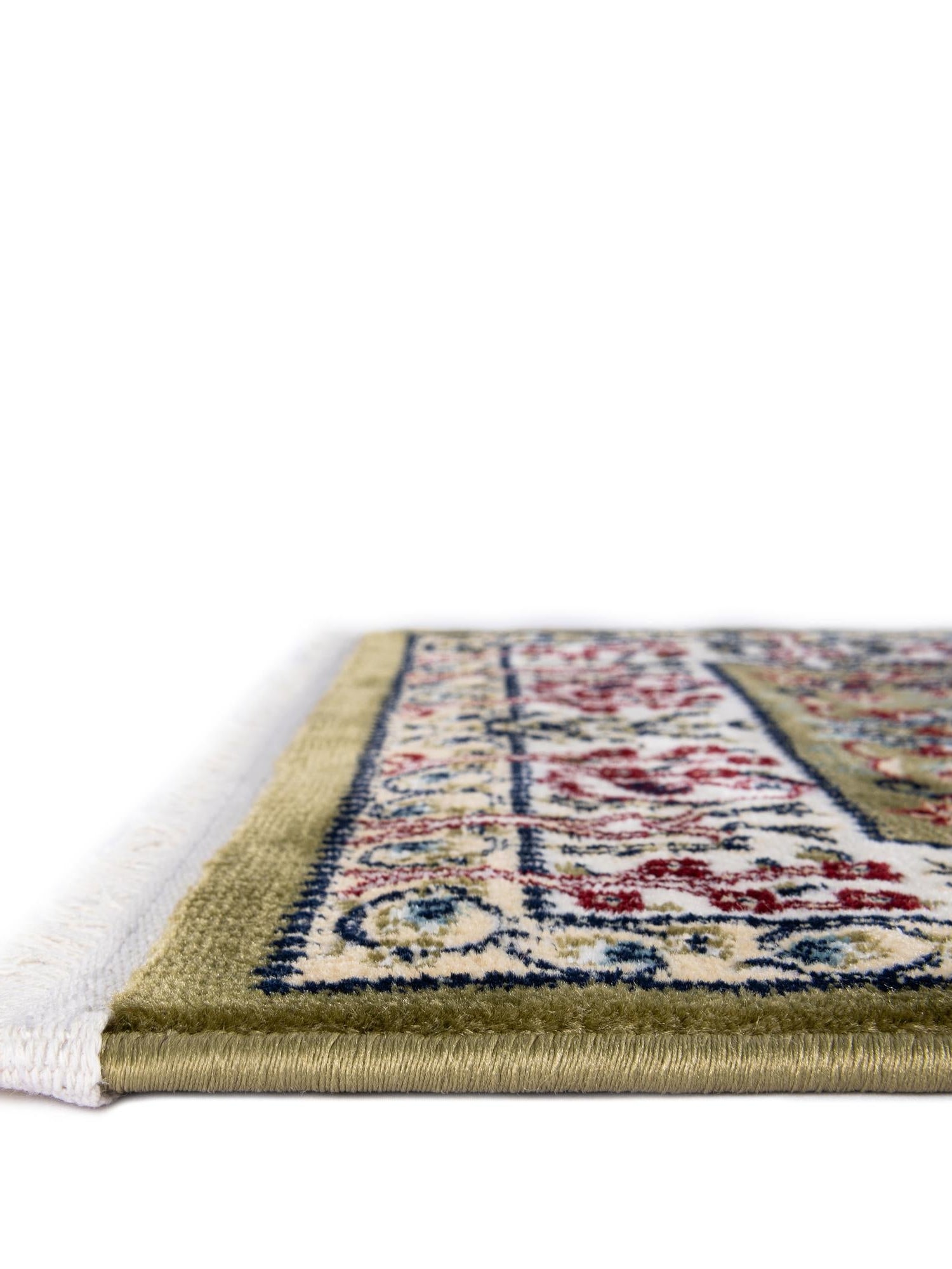 Green 2' 7 x 7' 1 Narenj Runner Area Rug 85% Polypropylene & 15% Polyester Traditional Classic Carpet for Living, Dining, Bedrooms, Office for Sale at Rug Engine