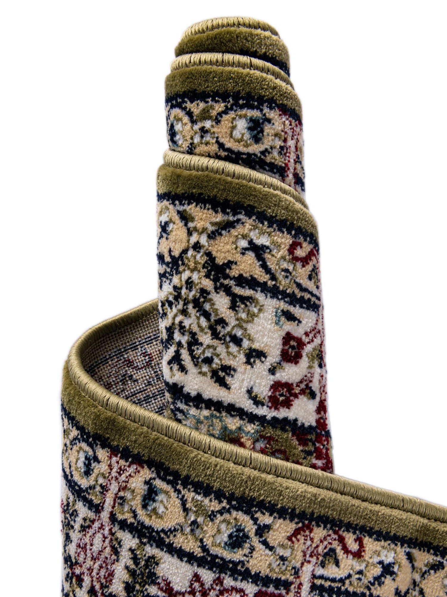 Green 2' 7 x 7' 1 Narenj Runner Area Rug 85% Polypropylene & 15% Polyester Traditional Classic Carpet for Living, Dining, Bedrooms, Office for Sale at Rug Engine