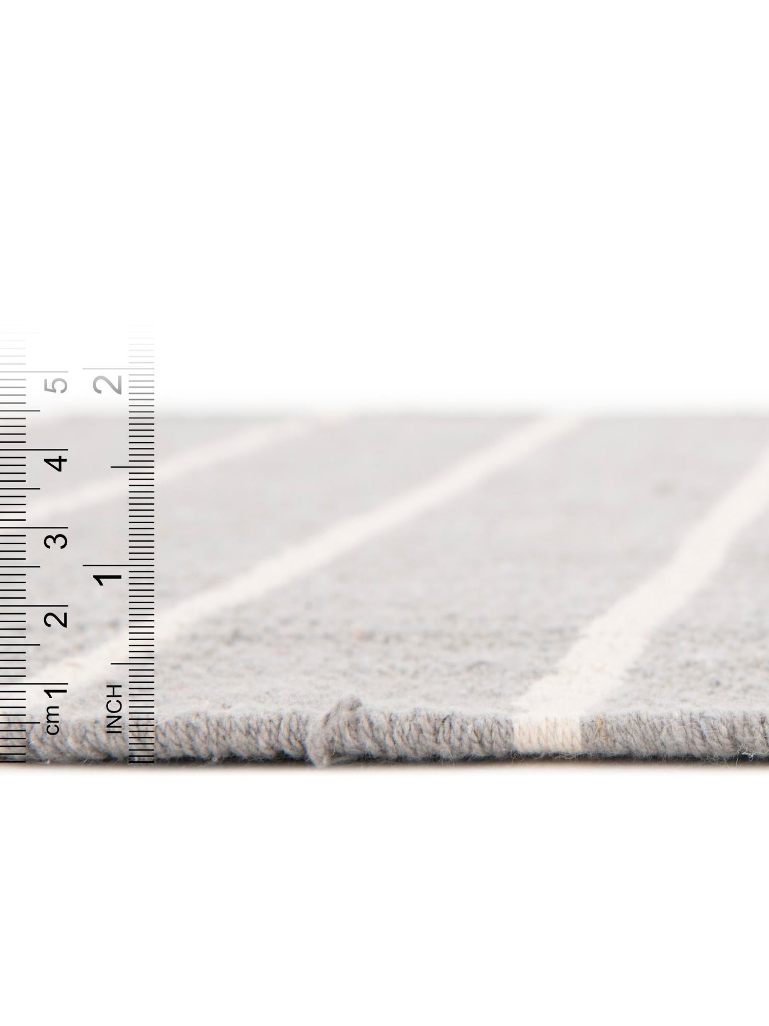 Gray and White 3' 3 x 5' 1 Chindi Cotton Rectangle Area Rug Interior Design Home Decor Carpet Mat for Sale at Rug Engine