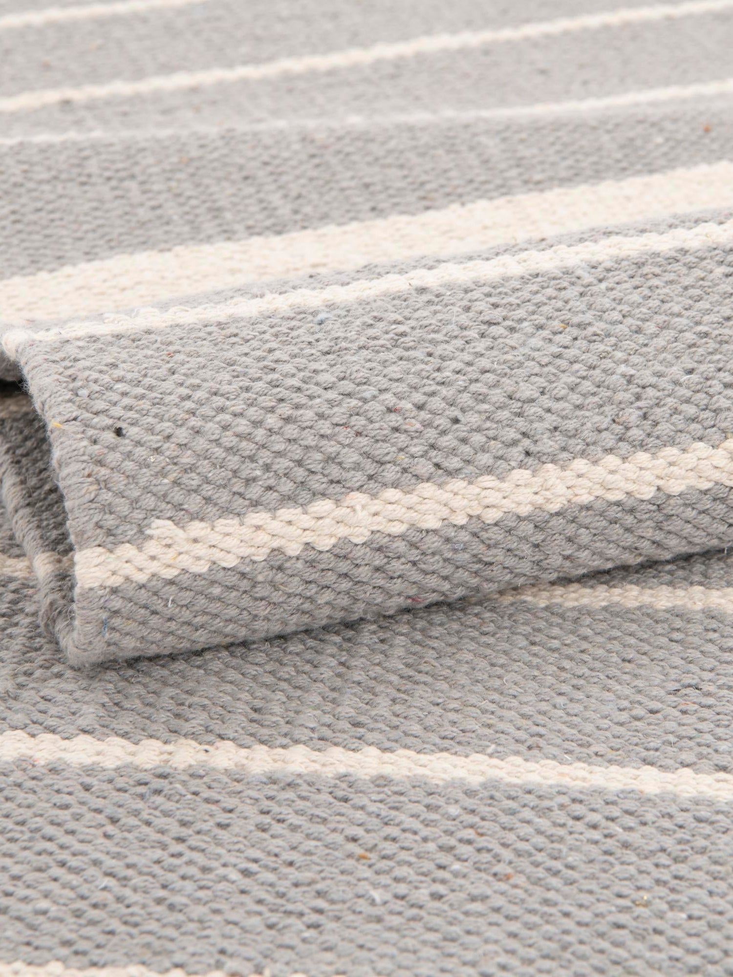 Gray and White 10' x 10' Chindi Cotton Square Area Rug Interior Design Home Decor Carpet Mat for Sale at Rug Engine