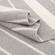 Gray and White 7' 1 x 7' 1 Chindi Cotton Square Rug