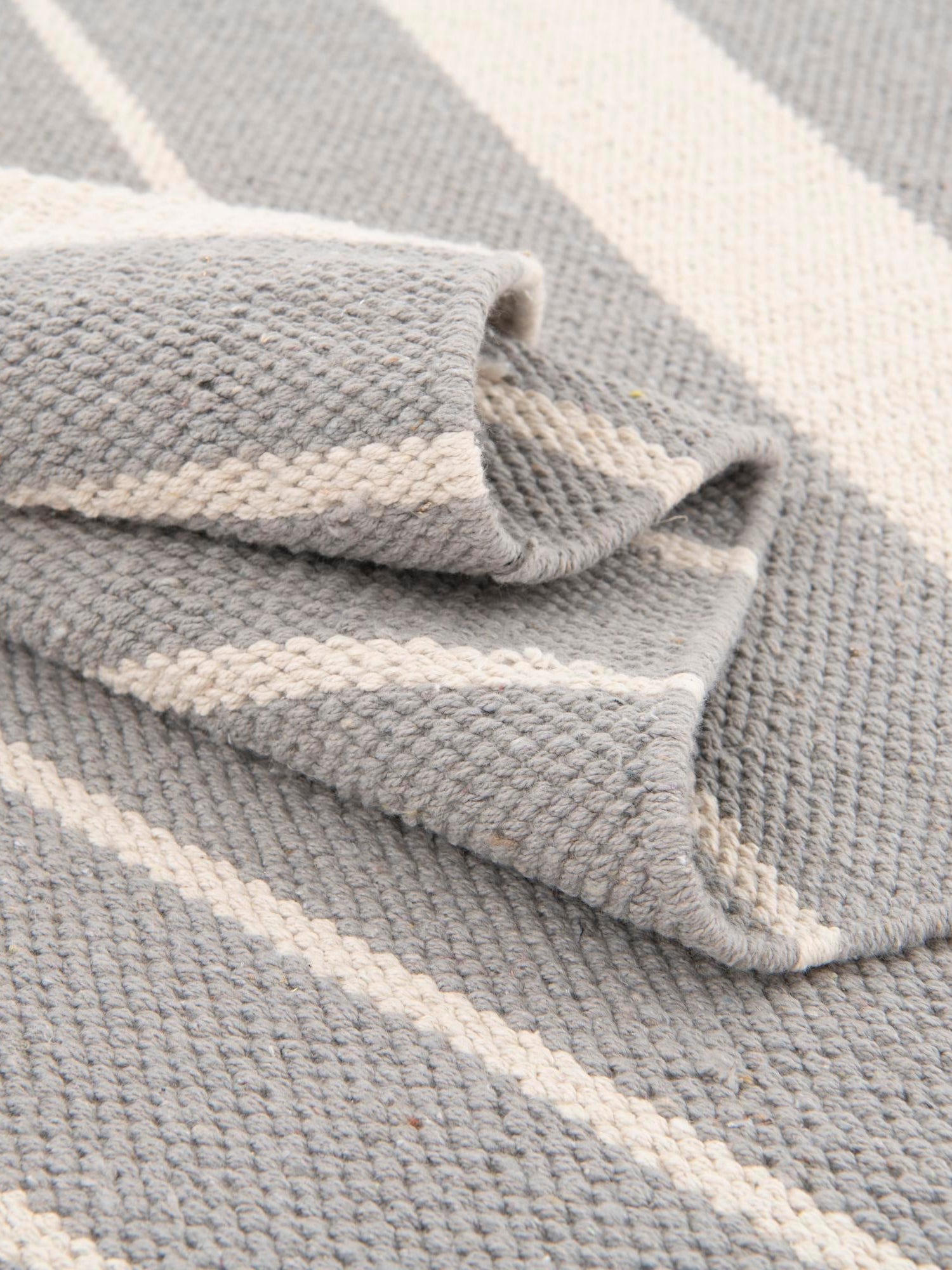 Gray and White 10' x 10' Chindi Cotton Square Area Rug Interior Design Home Decor Carpet Mat for Sale at Rug Engine