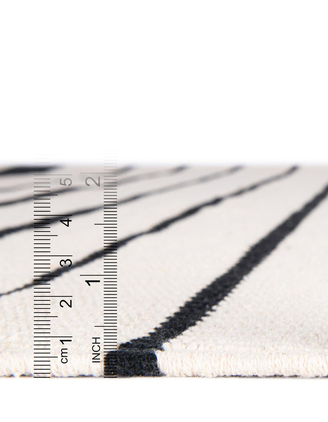 Black and White 2' 2 x 6' 1 Chindi Cotton Runner Rug