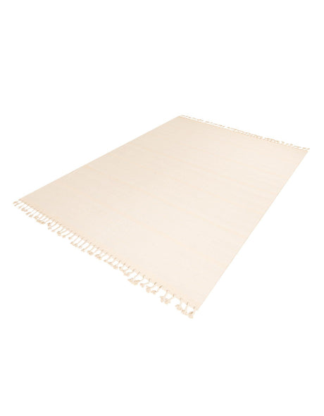 Beige and White 10' x 14' 1 Chindi Cotton Rectangle Area Rug Interior Design Home Decor Carpet Mat for Sale at Rug Engine