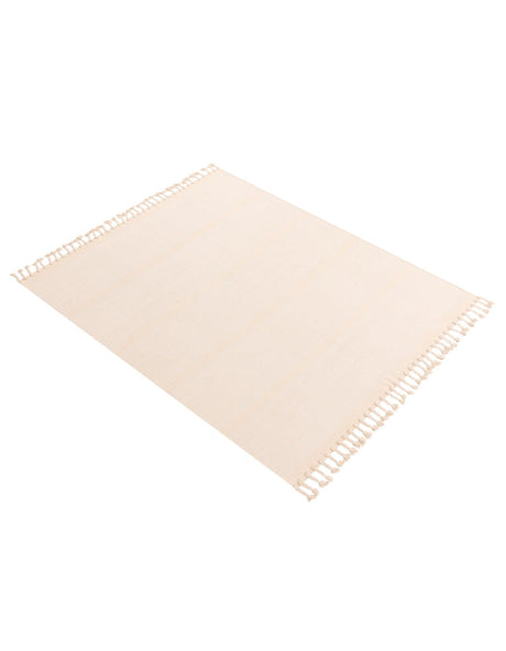 Beige and White 8' x 10' Chindi Cotton Rectangle Area Rug Interior Design Home Decor Carpet Mat for Sale at Rug Engine
