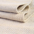 Beige and White 7' 1 x 7' 1 Chindi Cotton Square Rug