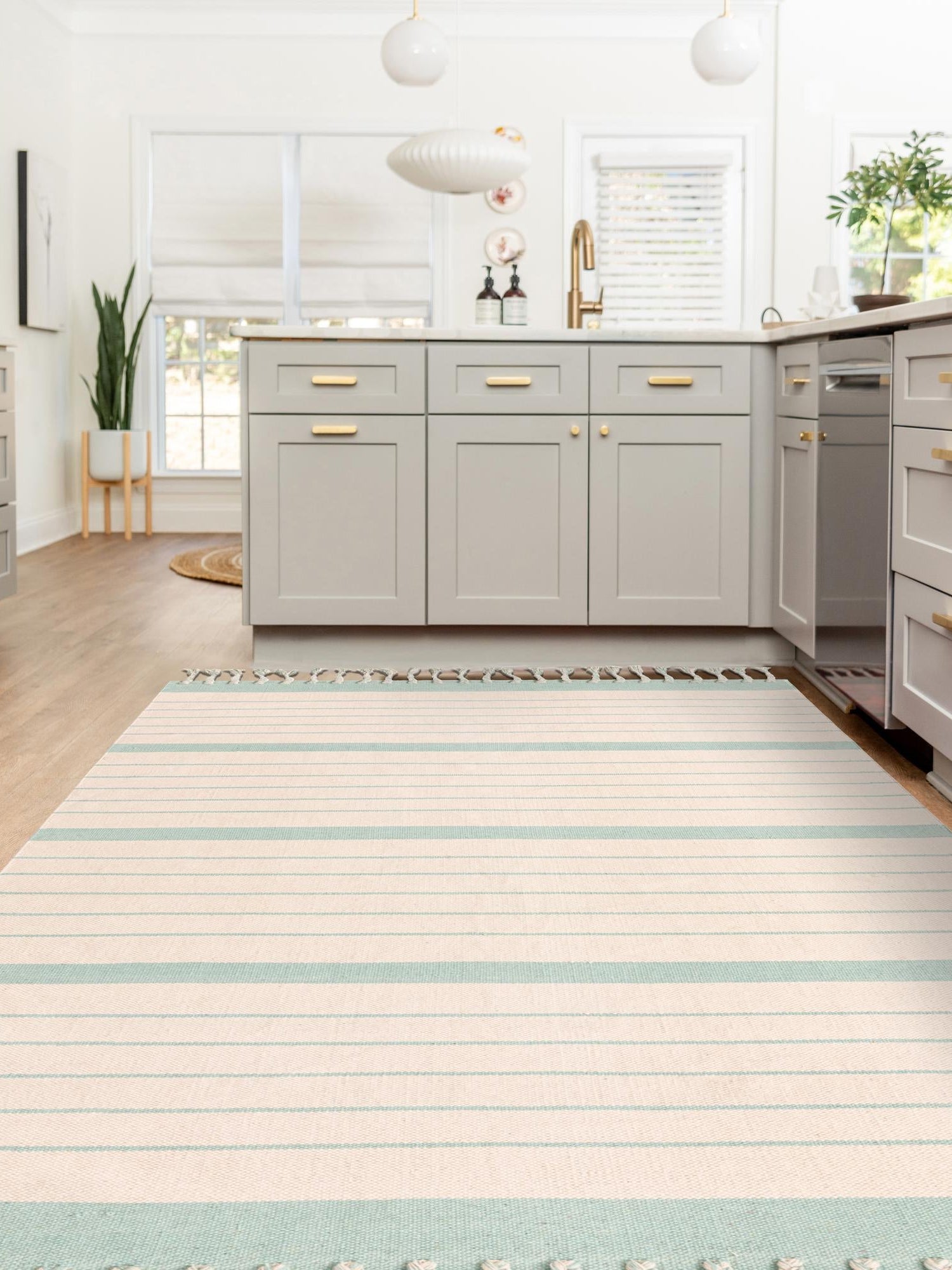 White and Aqua 9' x 12' Chindi Cotton Rectangle Area Rug Interior Design Home Decor Carpet Mat for Sale at Rug Engine