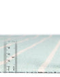 Aqua and White 4' 1 x 6' 1 Chindi Cotton Rectangle Rug