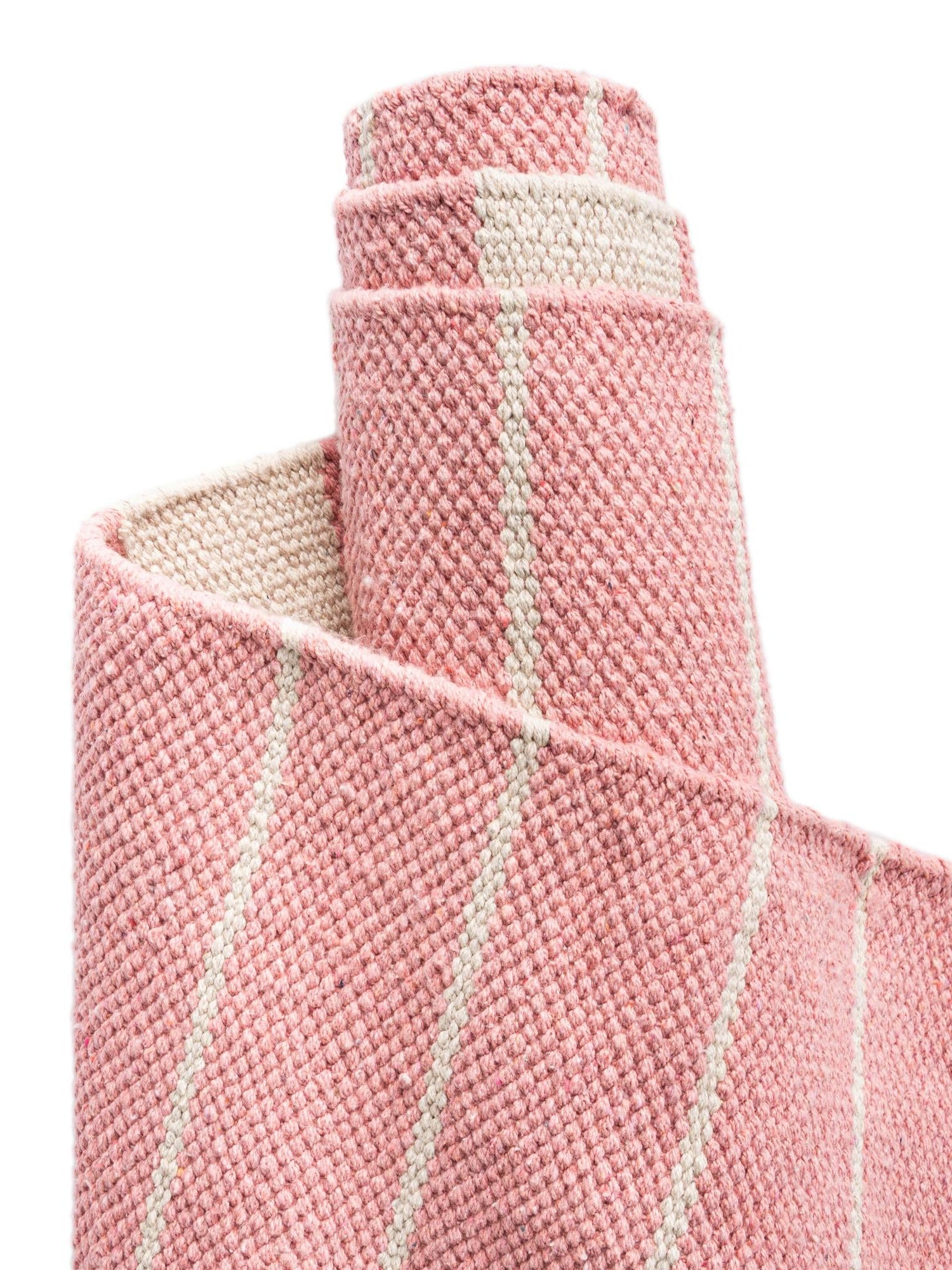Pink and White 9' x 12' Chindi Cotton Rectangle Area Rug Interior Design Home Decor Carpet Mat for Sale at Rug Engine