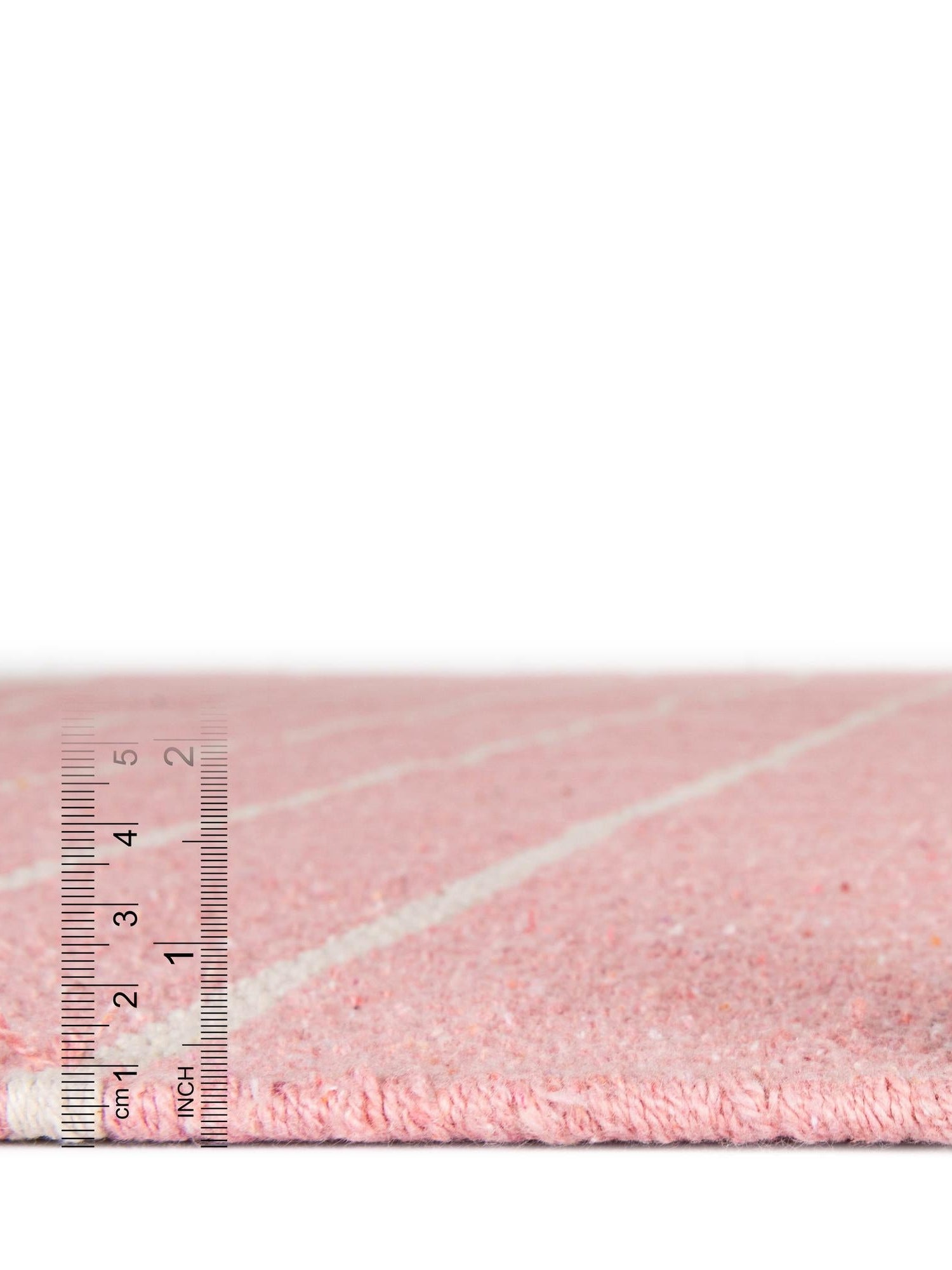 Pink and White 2' 7 x 10' Chindi Cotton Runner Area Rug Interior Design Home Decor Carpet Mat for Sale at Rug Engine