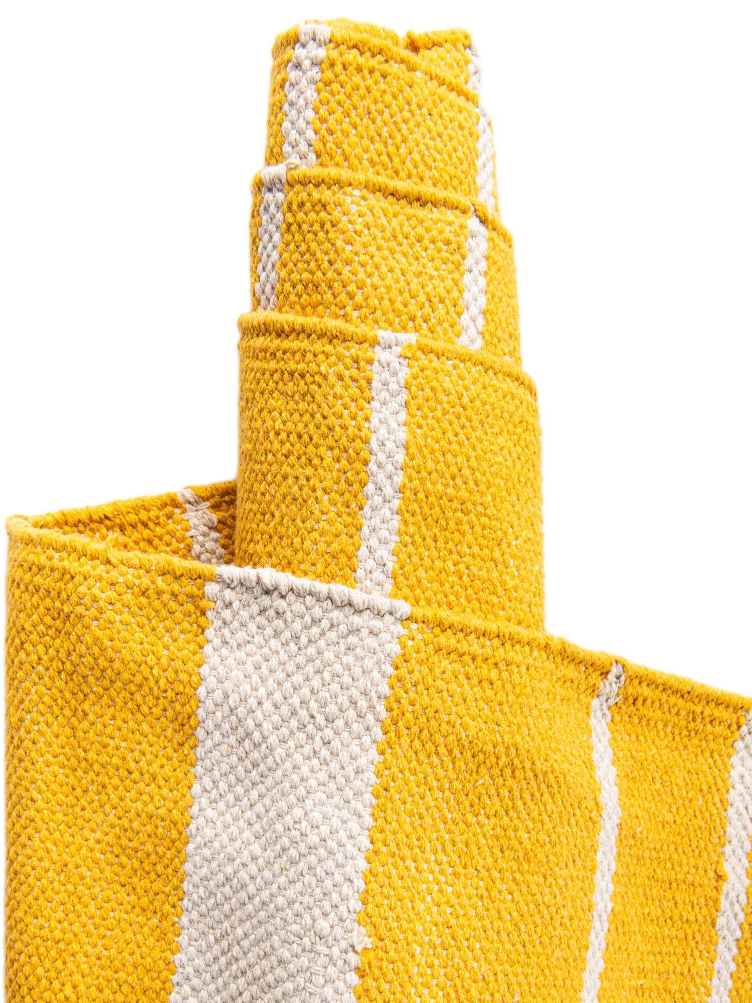 Gold and White 10' x 14' 1 Chindi Cotton Rectangle Area Rug Interior Design Home Decor Carpet Mat for Sale at Rug Engine