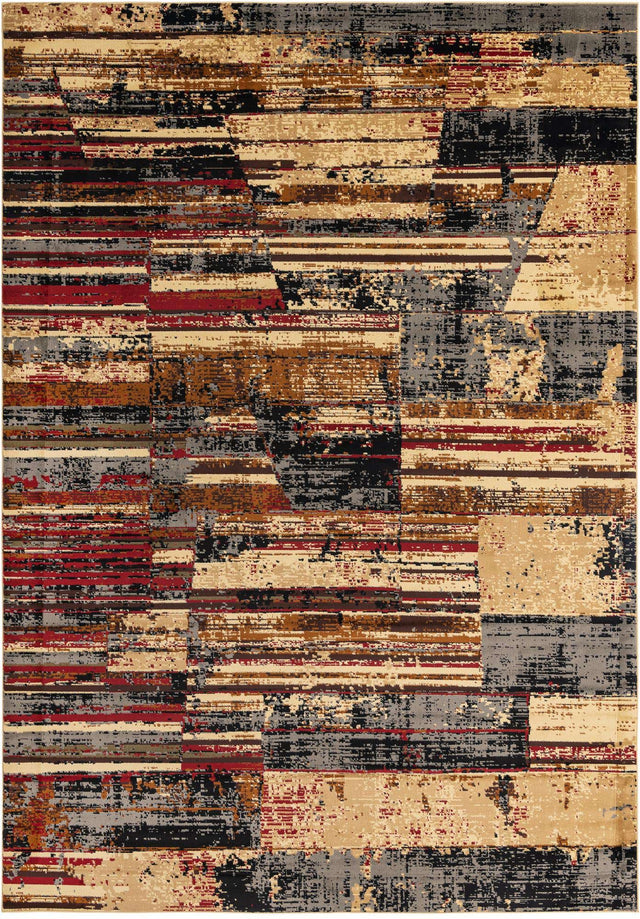 Multicolor 10' x 14' 1 Saturn Rectangle Area Rug Stain Resistant Easy Clean Classic Vintage Design Durable Carpet for Affordable Home Interiors for Sale at Rug Engine