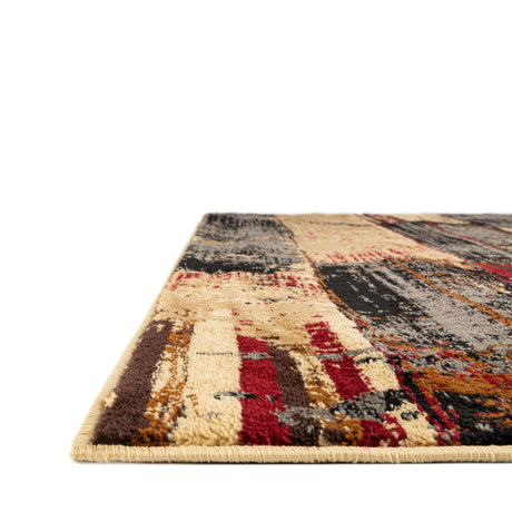 Multicolor 5' 3 x 8' Saturn Rectangle Area Rug Stain Resistant Easy Clean Classic Vintage Design Durable Carpet for Affordable Home Interiors for Sale at Rug Engine