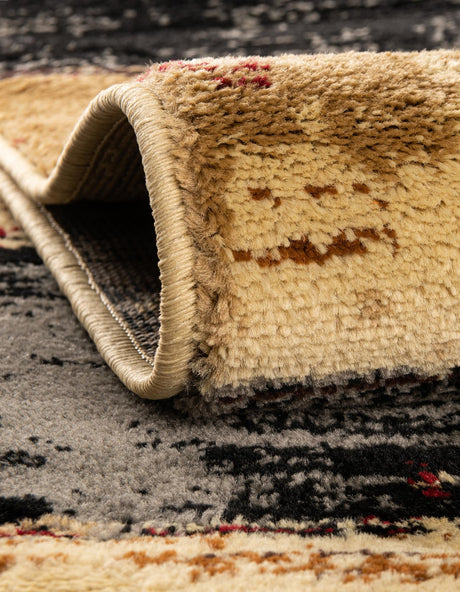 Multicolor 3' 1 x 3' 1 Saturn Round Area Rug Stain Resistant Easy Clean Classic Vintage Design Durable Carpet for Affordable Home Interiors for Sale at Rug Engine
