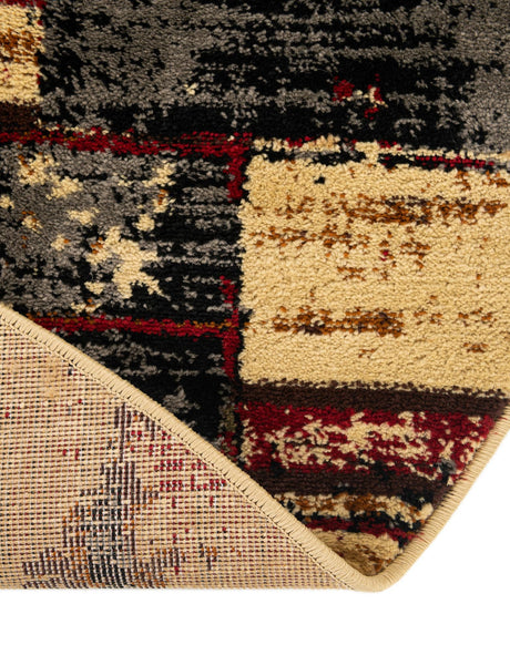 Multicolor 5' 3 x 5' 3 Saturn Round Area Rug Stain Resistant Easy Clean Classic Vintage Design Durable Carpet for Affordable Home Interiors for Sale at Rug Engine