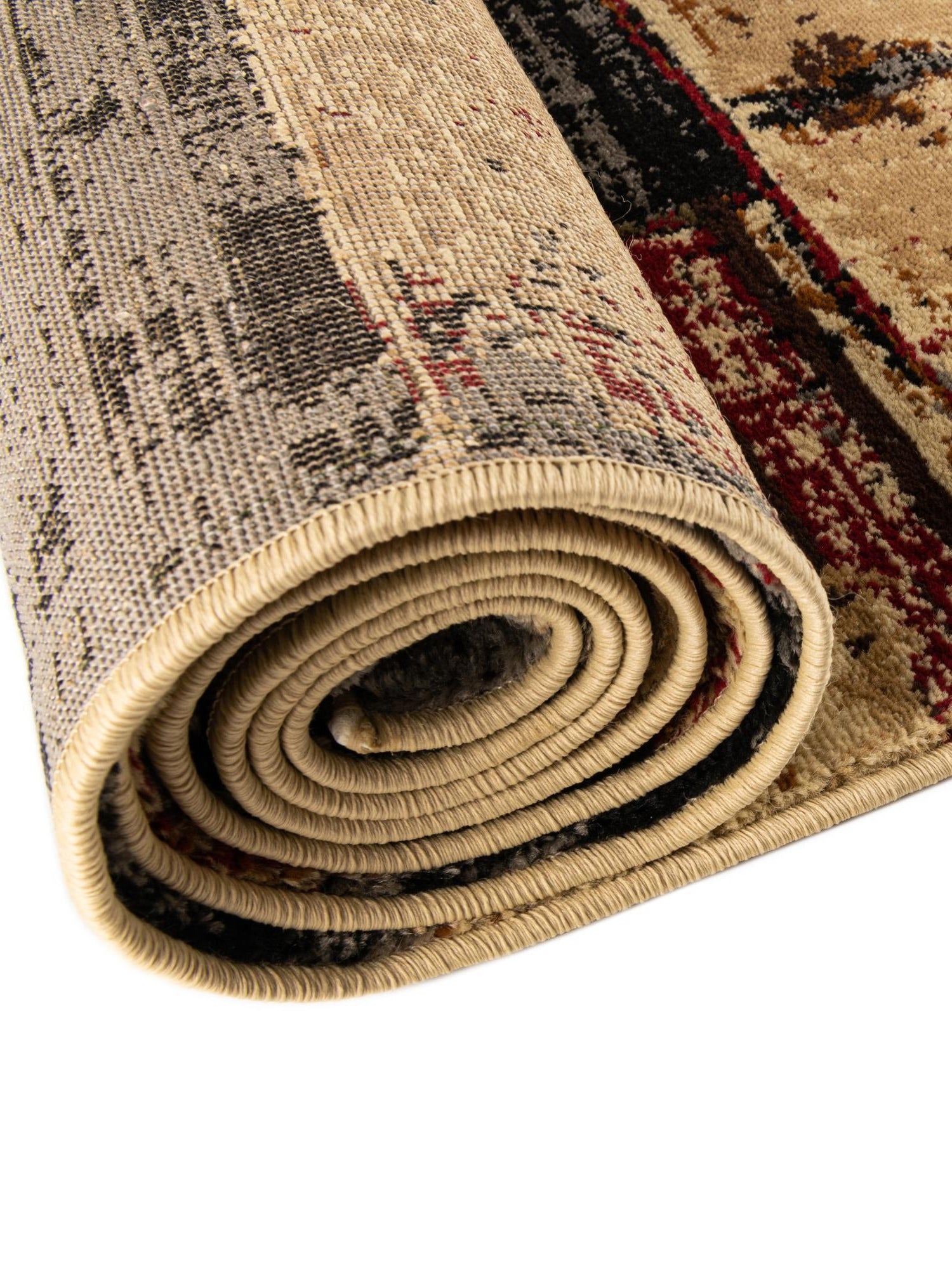 Multicolor 3' 1 x 3' 1 Saturn Round Area Rug Stain Resistant Easy Clean Classic Vintage Design Durable Carpet for Affordable Home Interiors for Sale at Rug Engine