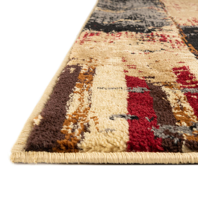 Multicolor 7' 10 x 7' 10 Saturn Octagon Area Rug Stain Resistant Easy Clean Classic Vintage Design Durable Carpet for Affordable Home Interiors for Sale at Rug Engine