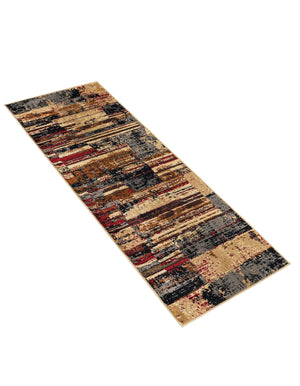 Multicolor 2' x 5' 1 Saturn Runner Area Rug Stain Resistant Easy Clean Classic Vintage Design Durable Carpet for Affordable Home Interiors for Sale at Rug Engine