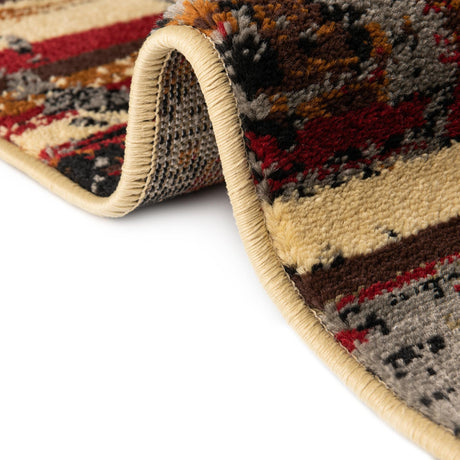 Multicolor 2' 2 x 12' Saturn Runner Area Rug Stain Resistant Easy Clean Classic Vintage Design Durable Carpet for Affordable Home Interiors for Sale at Rug Engine