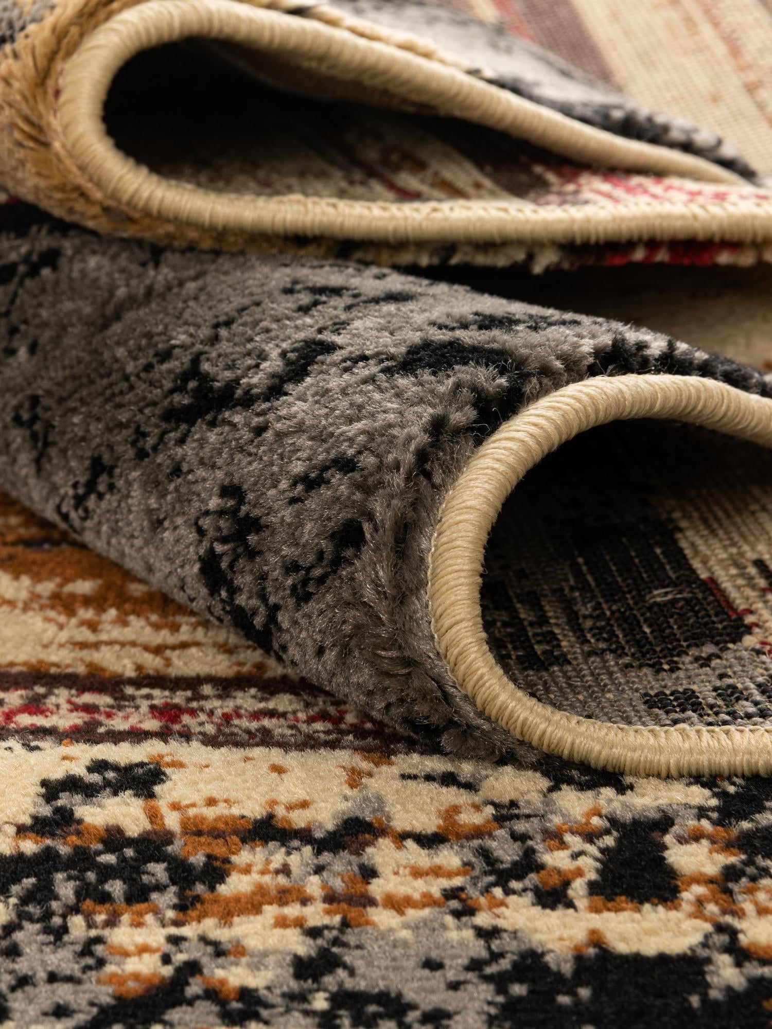 Multicolor 2' x 5' 1 Saturn Runner Area Rug Stain Resistant Easy Clean Classic Vintage Design Durable Carpet for Affordable Home Interiors for Sale at Rug Engine