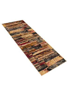 Multicolor 2' x 7' 1 Saturn Runner Area Rug Stain Resistant Easy Clean Classic Vintage Design Durable Carpet for Affordable Home Interiors for Sale at Rug Engine