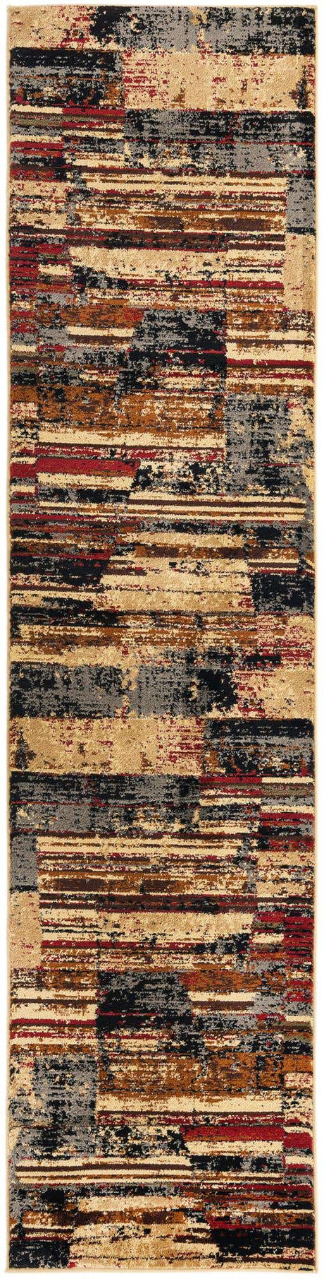 Multicolor 2' x 9' Saturn Runner Area Rug Stain Resistant Easy Clean Classic Vintage Design Durable Carpet for Affordable Home Interiors for Sale at Rug Engine
