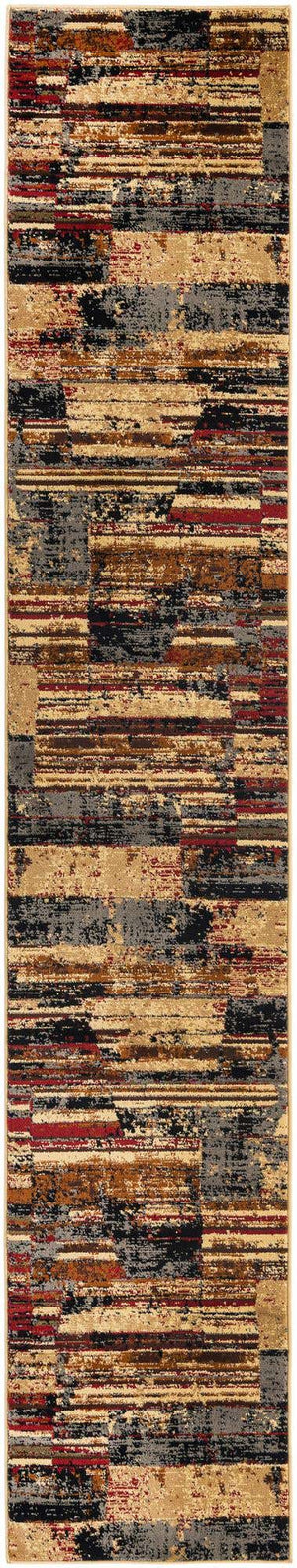 Multicolor 2' 2 x 12' Saturn Runner Area Rug Stain Resistant Easy Clean Classic Vintage Design Durable Carpet for Affordable Home Interiors for Sale at Rug Engine