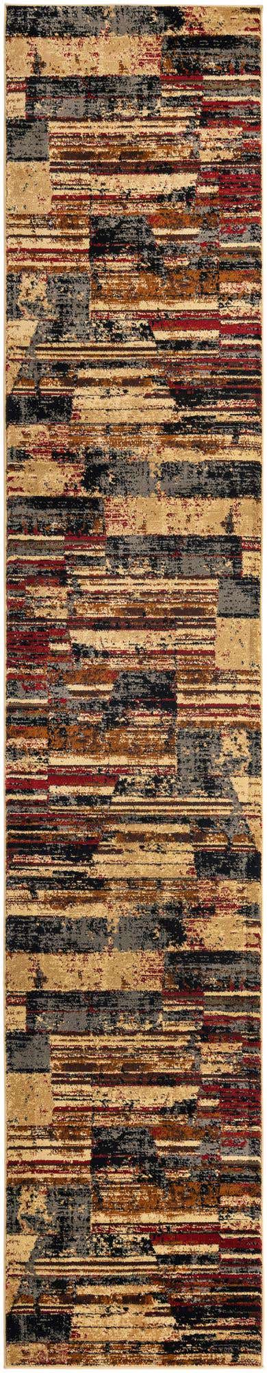 Multicolor 2' 7 x 14' 1 Saturn Runner Area Rug Stain Resistant Easy Clean Classic Vintage Design Durable Carpet for Affordable Home Interiors for Sale at Rug Engine