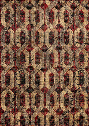 Burgundy 10' x 14' Saturn Rectangle Area Rug Stain Resistant Easy Clean Classic Vintage Design Durable Carpet for Affordable Home Interiors for Sale at Rug Engine
