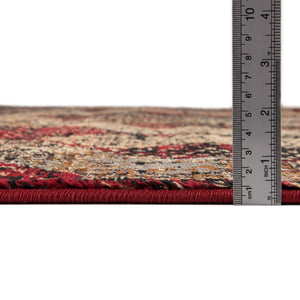 Burgundy 10' x 14' Saturn Rectangle Area Rug Stain Resistant Easy Clean Classic Vintage Design Durable Carpet for Affordable Home Interiors for Sale at Rug Engine