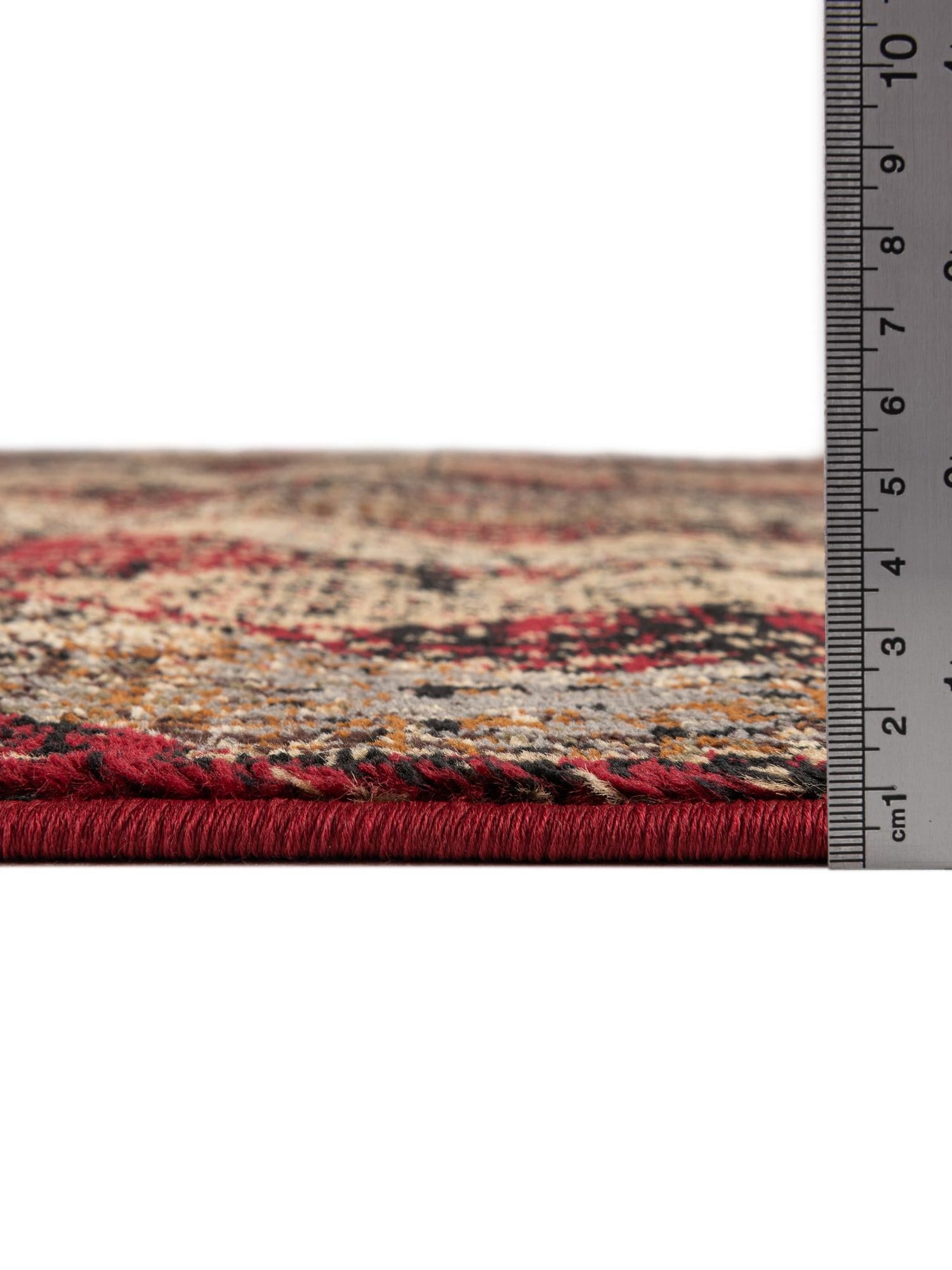 Burgundy 5' 3 x 8' Saturn Rectangle Area Rug Stain Resistant Easy Clean Classic Vintage Design Durable Carpet for Affordable Home Interiors for Sale at Rug Engine