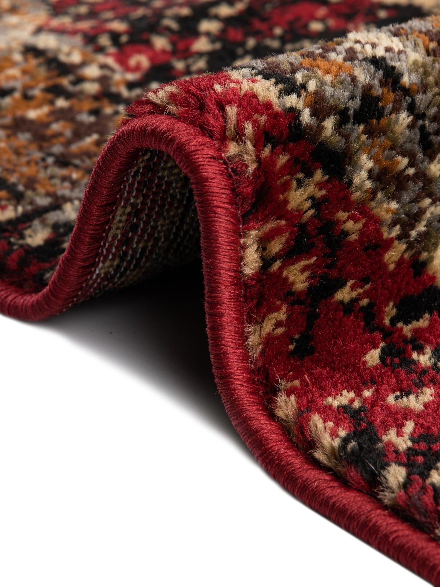 Burgundy 2' 2 x 5' Saturn Runner Area Rug Stain Resistant Easy Clean Classic Vintage Design Durable Carpet for Affordable Home Interiors for Sale at Rug Engine