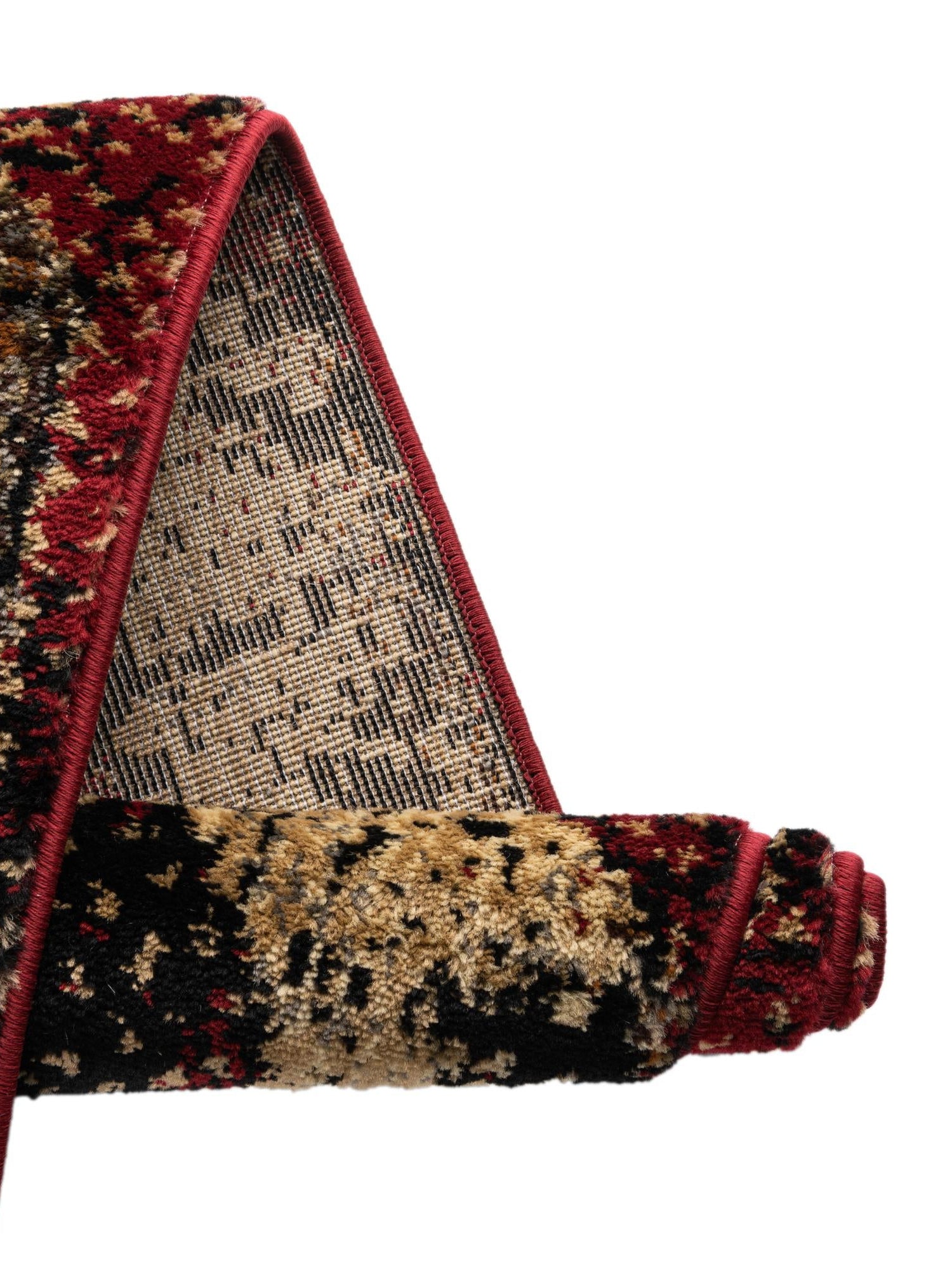 Burgundy 2' 2 x 12' Saturn Runner Area Rug Stain Resistant Easy Clean Classic Vintage Design Durable Carpet for Affordable Home Interiors for Sale at Rug Engine