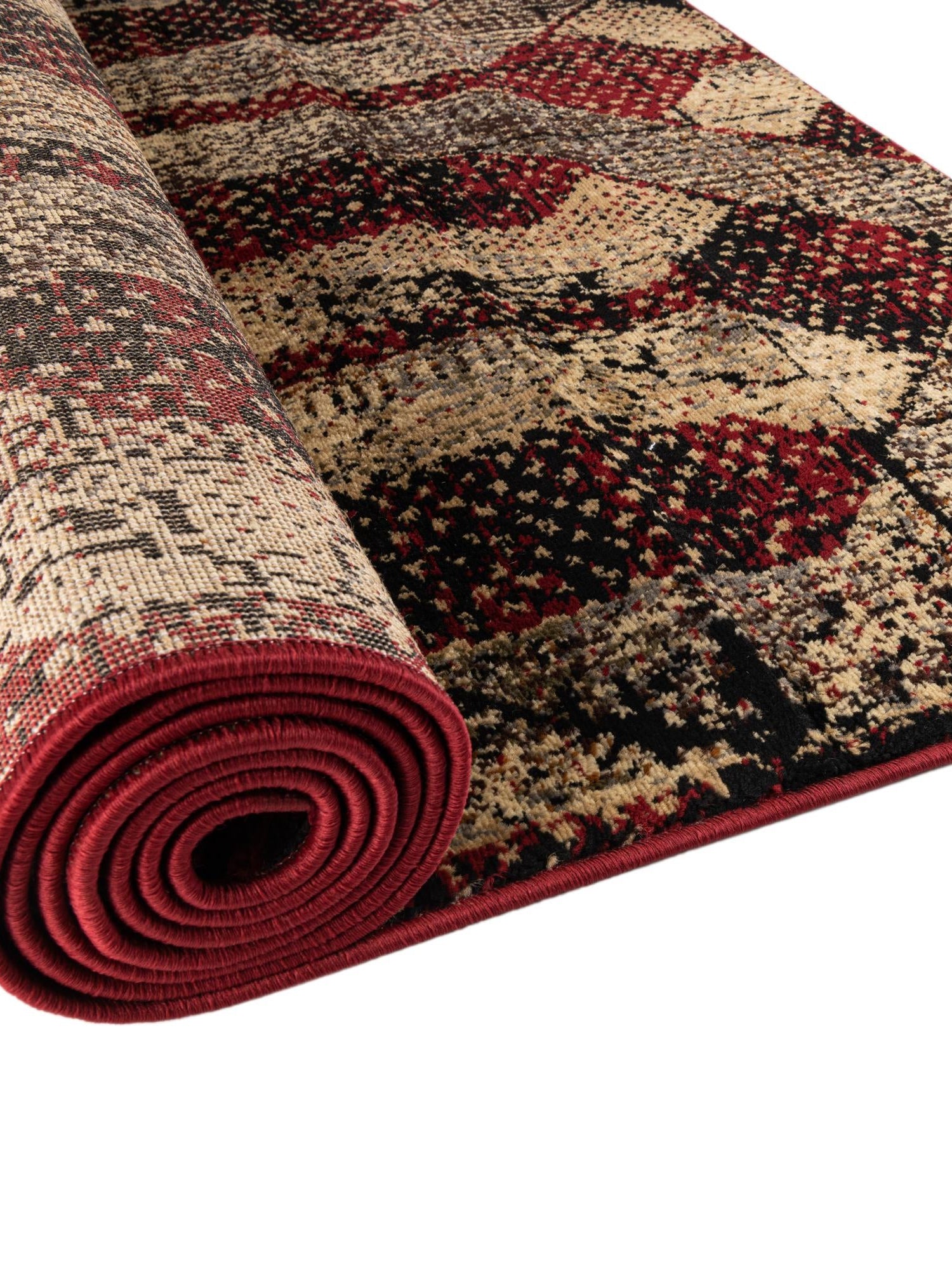 Burgundy 2' 2 x 7' Saturn Runner Area Rug Stain Resistant Easy Clean Classic Vintage Design Durable Carpet for Affordable Home Interiors for Sale at Rug Engine