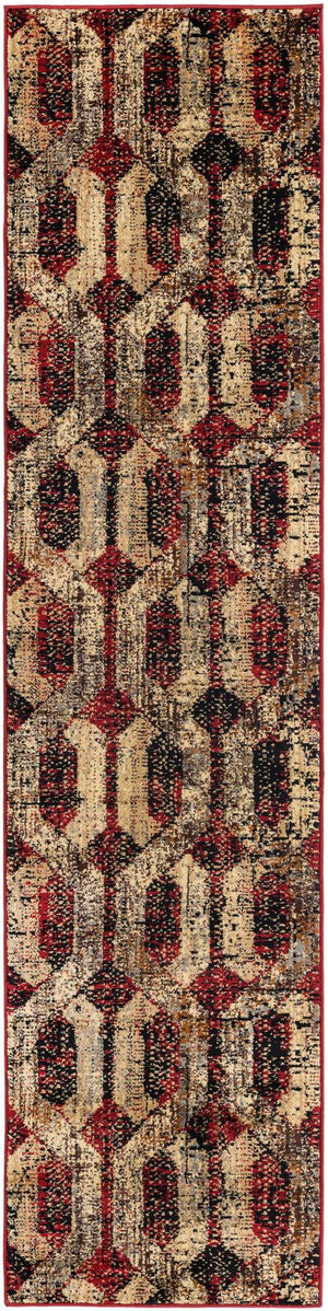 Burgundy 2' 2 x 9' Saturn Runner Area Rug Stain Resistant Easy Clean Classic Vintage Design Durable Carpet for Affordable Home Interiors for Sale at Rug Engine