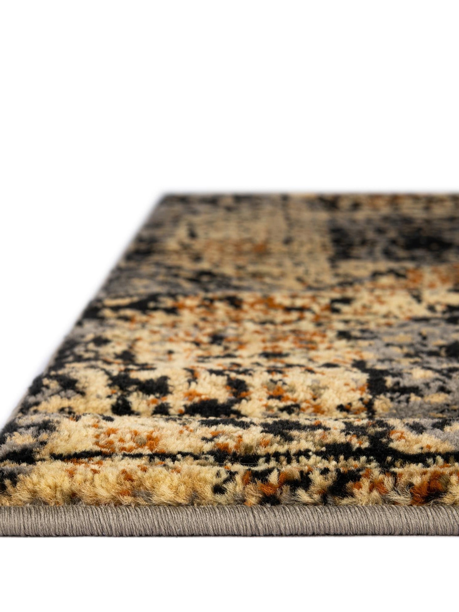 Black Gray 7' 10 x 10' Saturn Rectangle Area Rug Stain Resistant Easy Clean Classic Vintage Design Durable Carpet for Affordable Home Interiors for Sale at Rug Engine