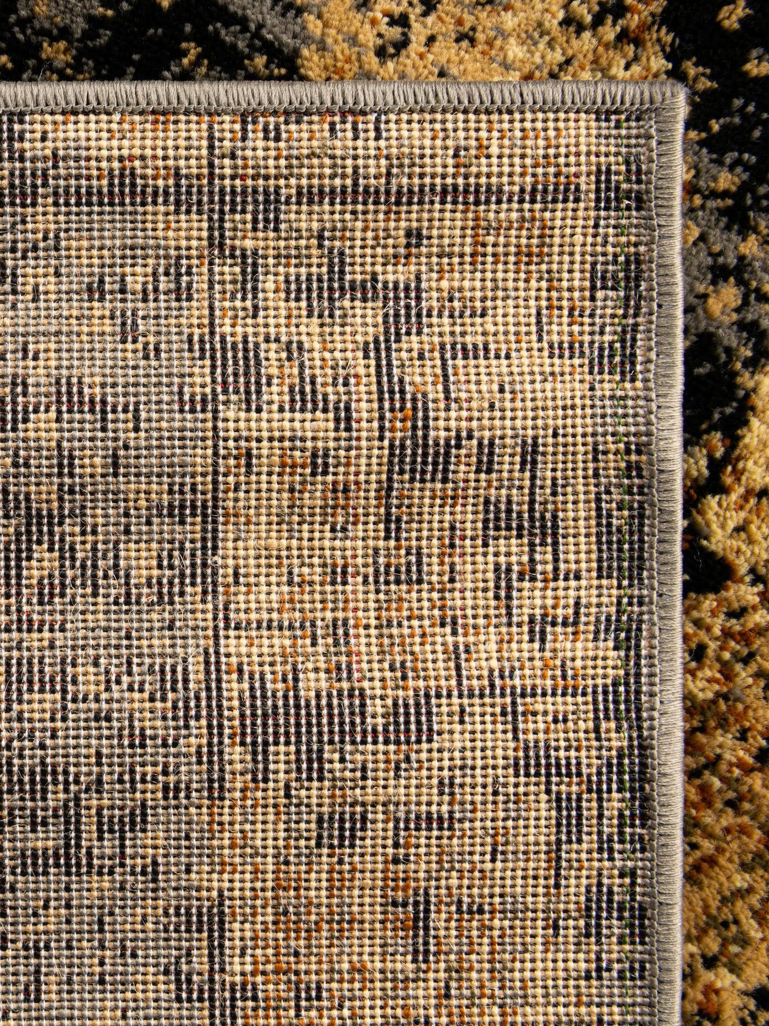Black Gray 2' 2 x 12' Saturn Runner Area Rug Stain Resistant Easy Clean Classic Vintage Design Durable Carpet for Affordable Home Interiors for Sale at Rug Engine
