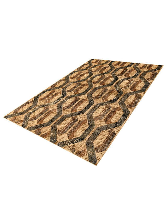 Beige Cream 7' 10 x 10' Saturn Rectangle Area Rug Stain Resistant Easy Clean Classic Vintage Design Durable Carpet for Affordable Home Interiors for Sale at Rug Engine