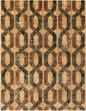 Beige Cream 7' 10 x 10' Saturn Rectangle Area Rug Stain Resistant Easy Clean Classic Vintage Design Durable Carpet for Affordable Home Interiors for Sale at Rug Engine