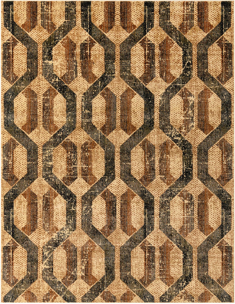 Beige Cream 7' 10 x 10' Saturn Rectangle Area Rug Stain Resistant Easy Clean Classic Vintage Design Durable Carpet for Affordable Home Interiors for Sale at Rug Engine