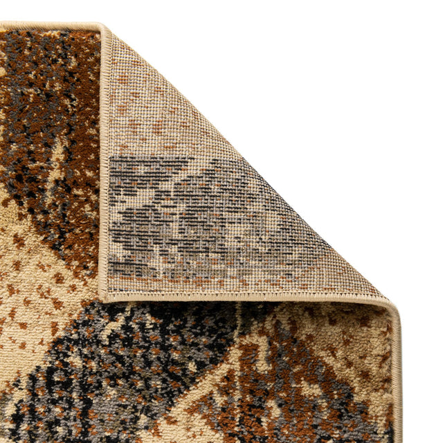 Beige Cream 5' 3 x 8' Saturn Rectangle Area Rug Stain Resistant Easy Clean Classic Vintage Design Durable Carpet for Affordable Home Interiors for Sale at Rug Engine