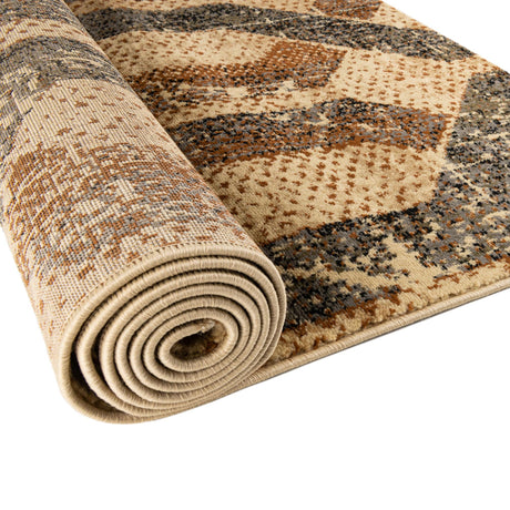 Beige Cream 7' 10 x 10' Saturn Rectangle Area Rug Stain Resistant Easy Clean Classic Vintage Design Durable Carpet for Affordable Home Interiors for Sale at Rug Engine