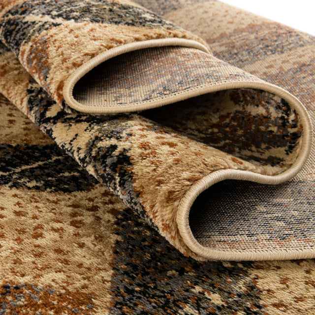 Beige Cream 10' x 14' Saturn Rectangle Area Rug Stain Resistant Easy Clean Classic Vintage Design Durable Carpet for Affordable Home Interiors for Sale at Rug Engine