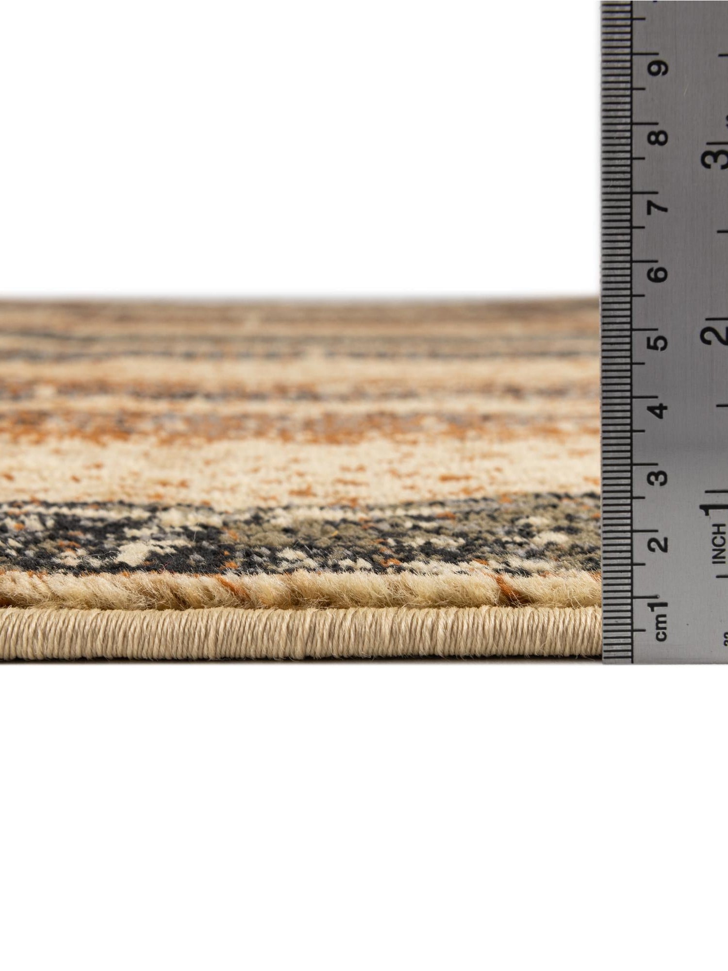 Beige Cream 3' 3 x 3' 3 Saturn Round Area Rug Stain Resistant Easy Clean Classic Vintage Design Durable Carpet for Affordable Home Interiors for Sale at Rug Engine