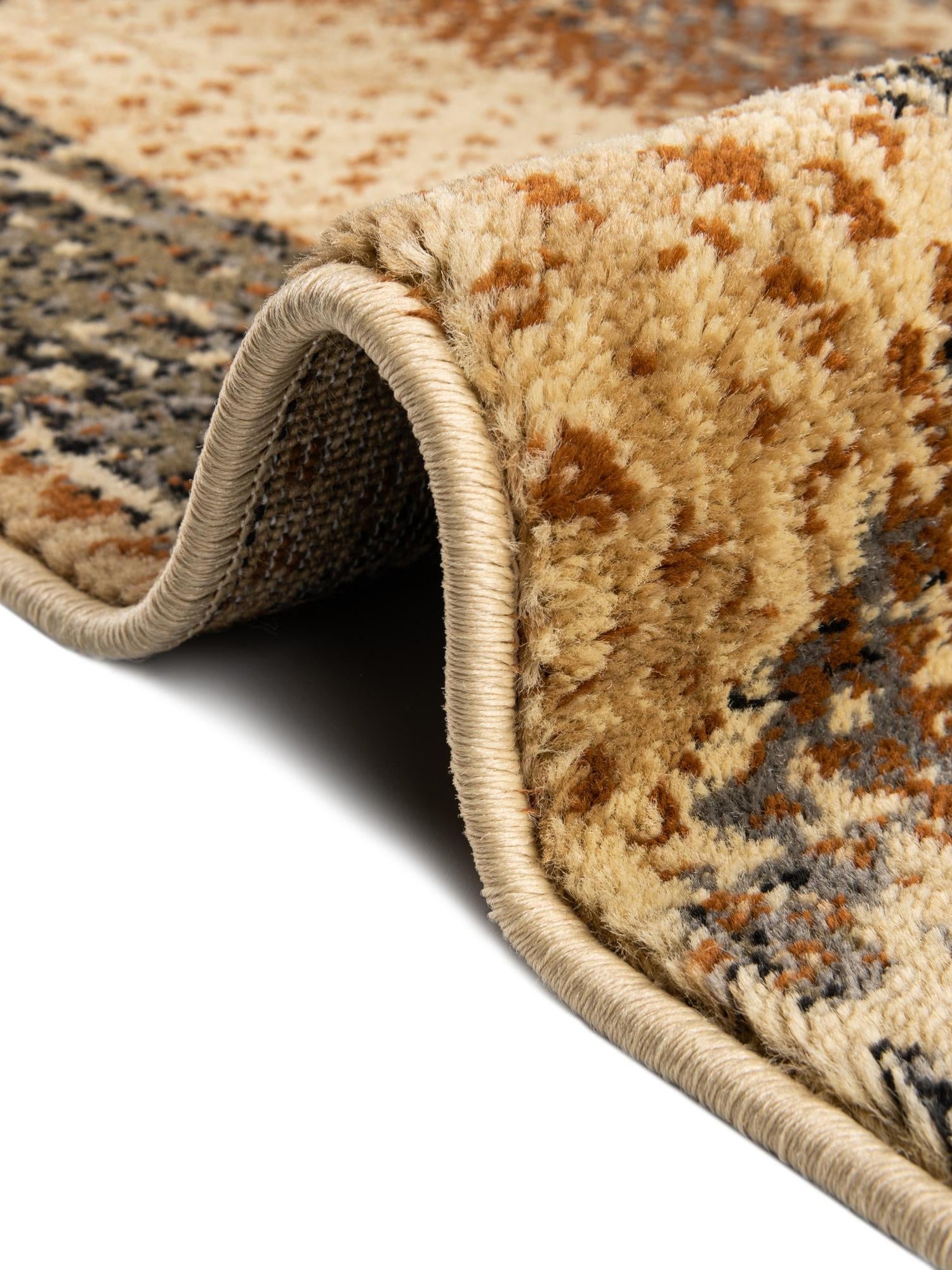 Beige Cream 3' 3 x 3' 3 Saturn Round Area Rug Stain Resistant Easy Clean Classic Vintage Design Durable Carpet for Affordable Home Interiors for Sale at Rug Engine