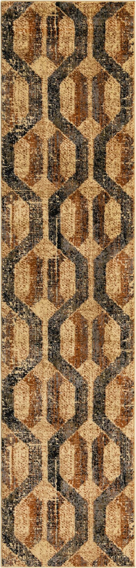 Beige Cream 2' 2 x 9' Saturn Runner Area Rug Stain Resistant Easy Clean Classic Vintage Design Durable Carpet for Affordable Home Interiors for Sale at Rug Engine
