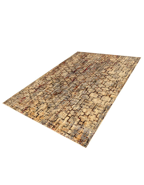 Beige Cream 9' x 12' Saturn Rectangle Area Rug Stain Resistant Easy Clean Classic Vintage Design Durable Carpet for Affordable Home Interiors for Sale at Rug Engine