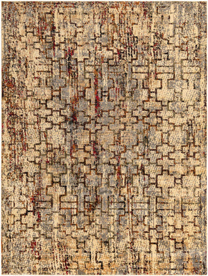 Beige Cream 9' x 12' Saturn Rectangle Area Rug Stain Resistant Easy Clean Classic Vintage Design Durable Carpet for Affordable Home Interiors for Sale at Rug Engine